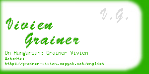 vivien grainer business card
